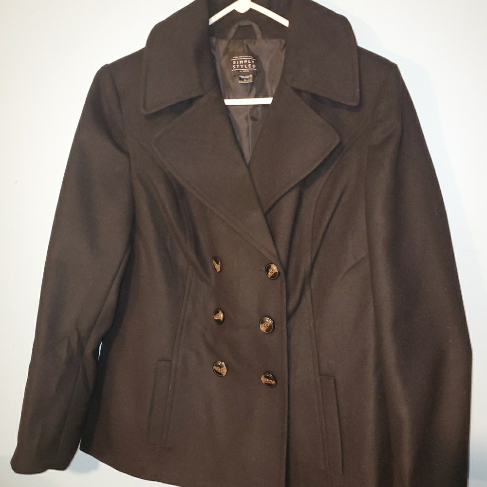 Black pea coat